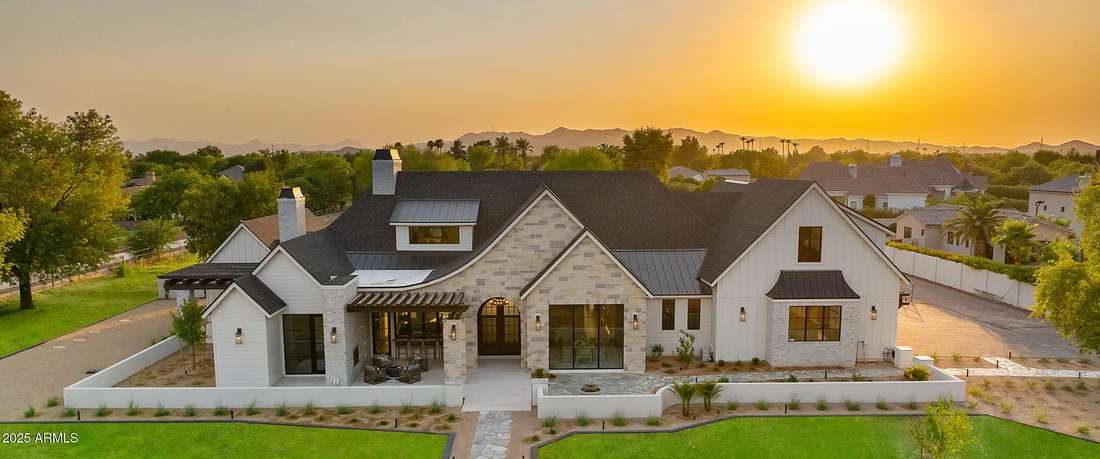 Arizona luxury home at sunset